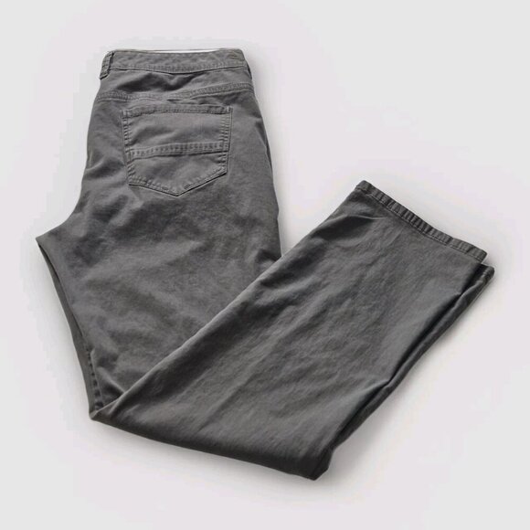 Tommy Bahama Pants Mens 38x34 Gray Cotton Pockets Stretch Preppy Embroidery Logo - Picture 13 of 15